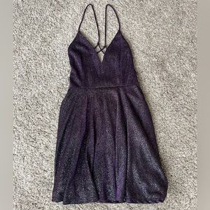 Purple Shimmer Cocktail Dress size Small